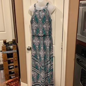 WHBM Sleeveless Halter Formal Maxi Dress Sz Small